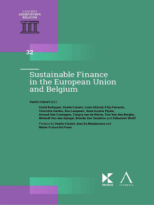 cover image of Sustainable Finance in the European Union and Belgium